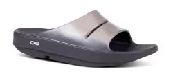 OOfos Women's OOahh Luxe Slide Sandal - Latte
