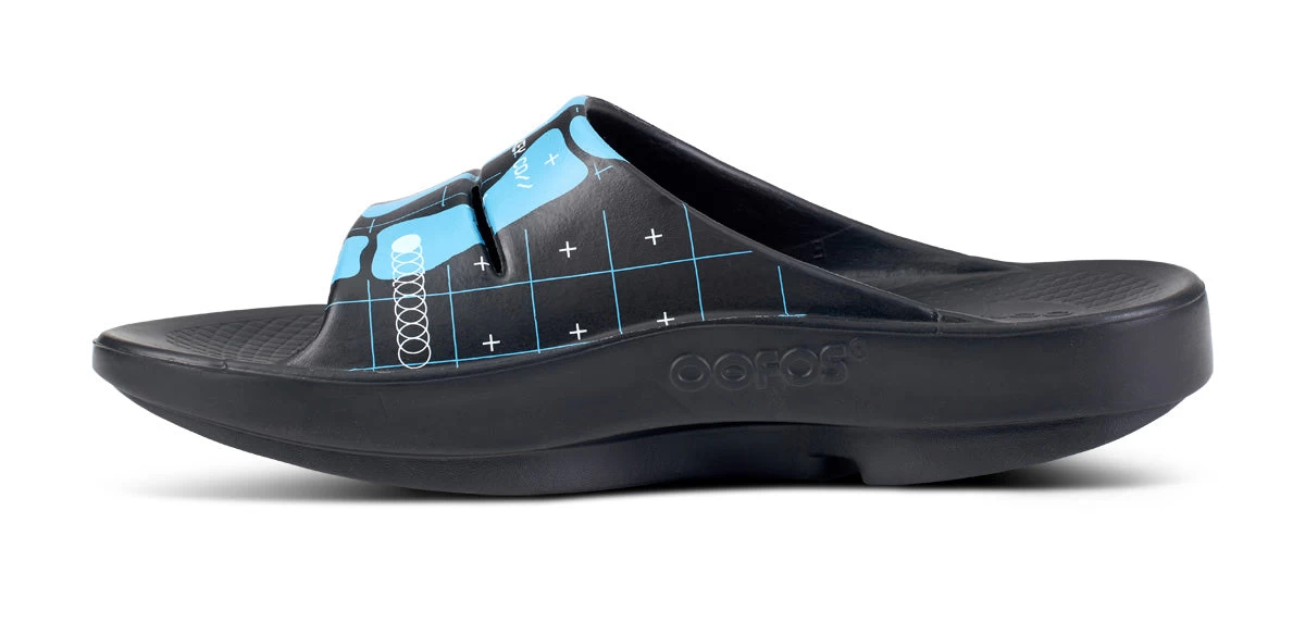 BAUER/OOFOS Women's OOahh Limited Slide Sandal – Bauer Skeleton - Image 7