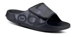 OOfos Women's OOahh Sport Flex Sandal - Black Camo