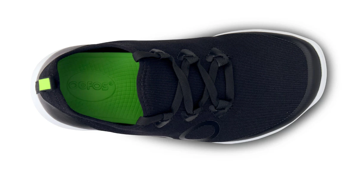 OOfos Women's OOmg Sport LS Low Shoe - White Black - Image 9