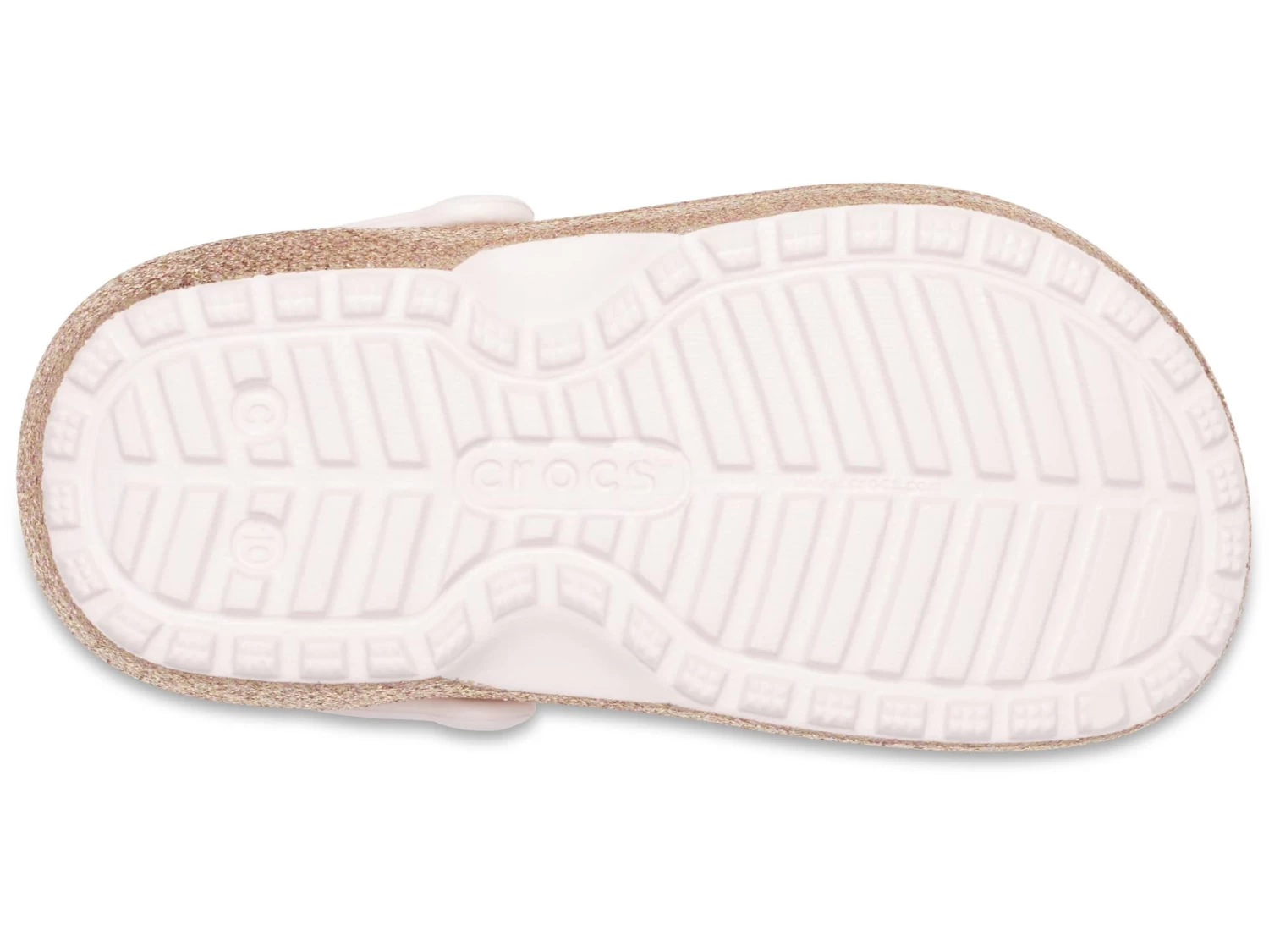 Crocs Kids Classic Lined Glitter Clog (Toddler) - Image 2