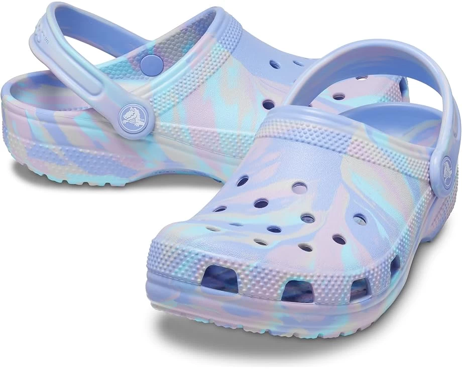 Crocs Kids Classic Marbled Tie-Dye Clog (Little Kid/Big Kid)