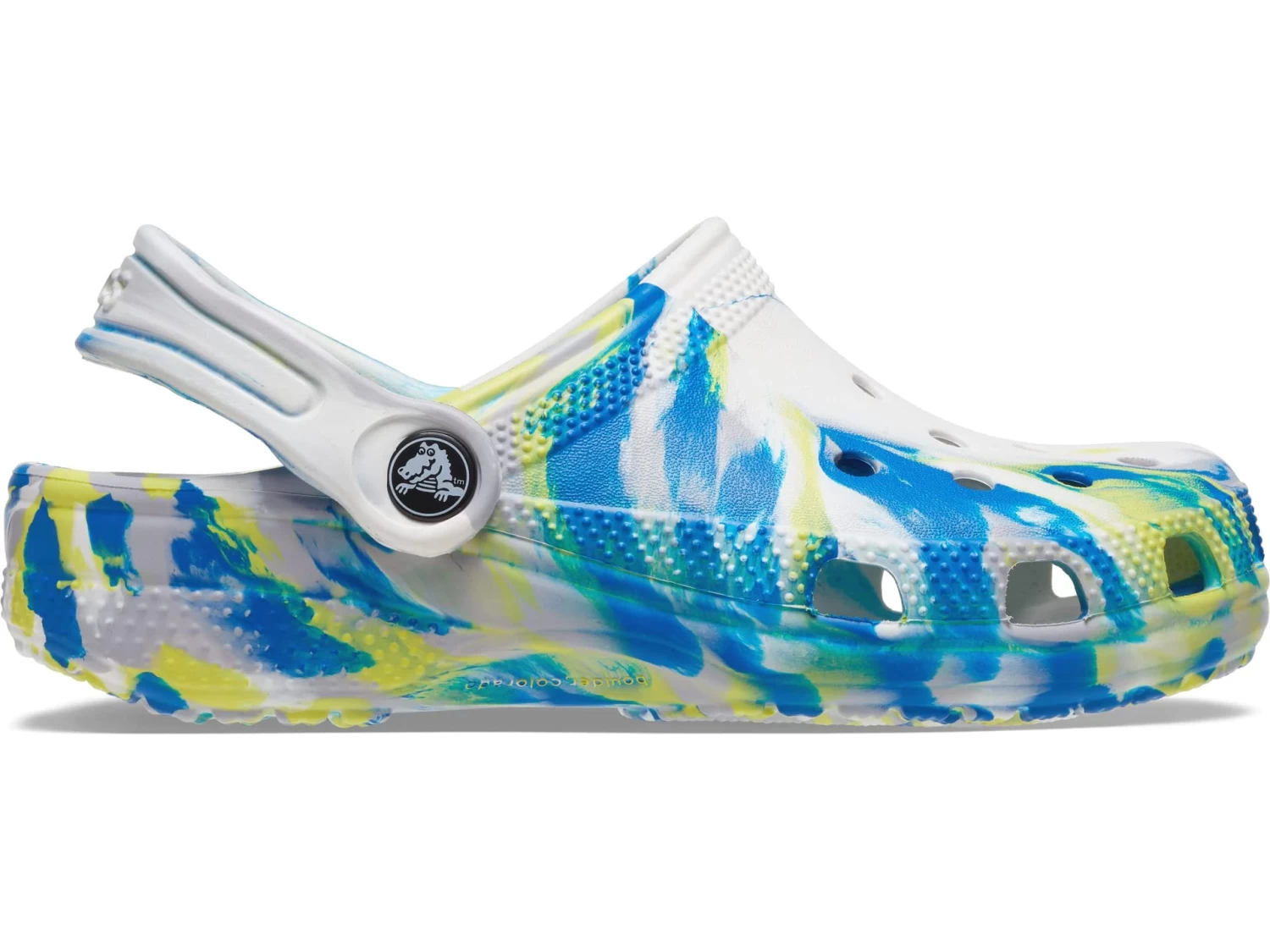 Crocs Kids Classic Marbled Tie-Dye Clog (Little Kid/Big Kid) - Image 4