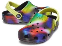 Crocs Kids Classic Tie-Dye Graphic Clog (Toddler)