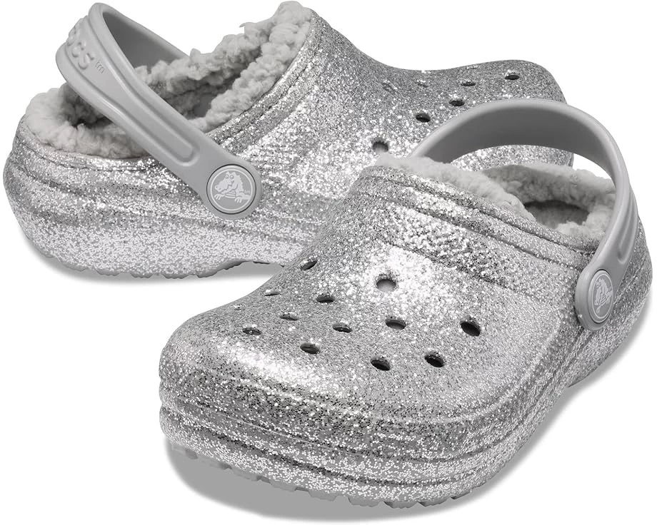 Crocs Kids Classic Lined Glitter Clog (Little Kid/Big Kid)
