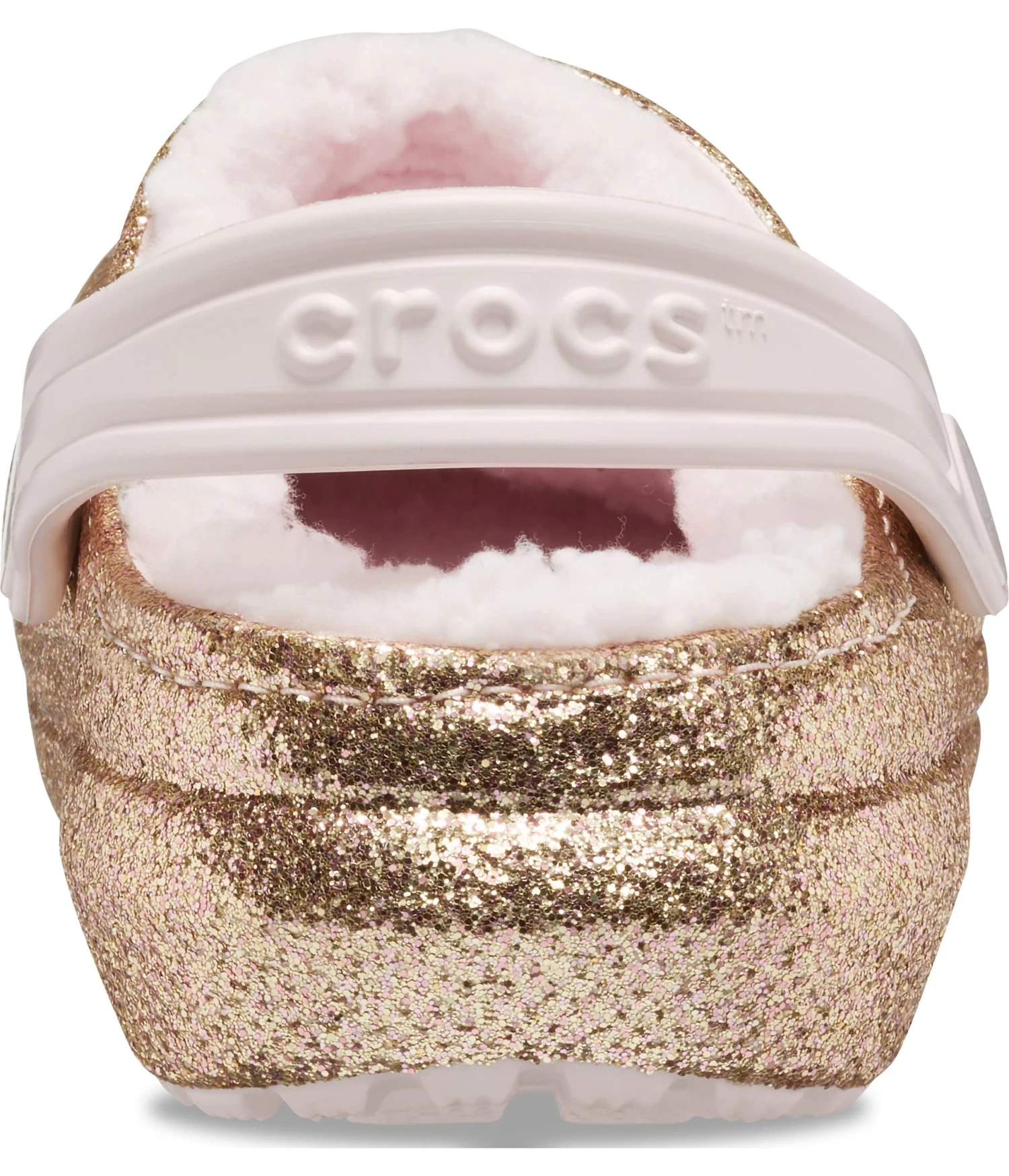Crocs Kids Classic Lined Glitter Clog (Toddler) - Image 4