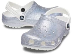 Crocs Kids Classic Glitter Clog (Little Kid/Big Kid)